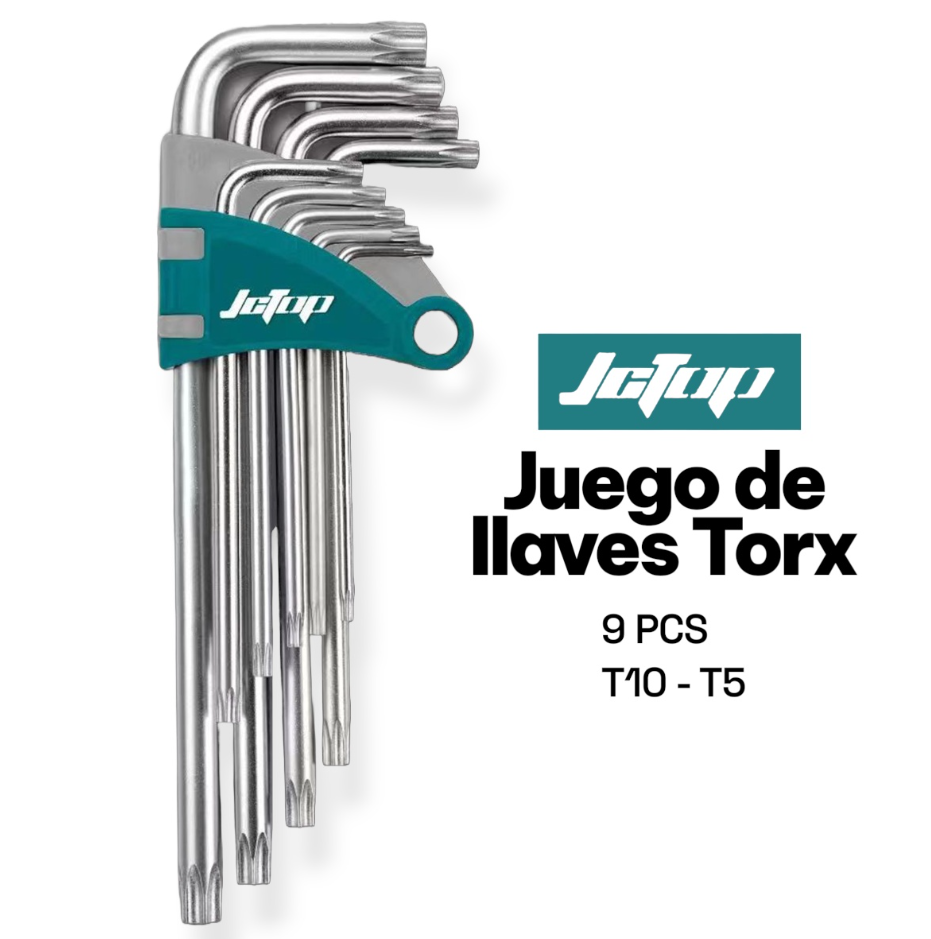 JUEGO DE LLAVES TORX JCTOP 9 PIEZAS (p)